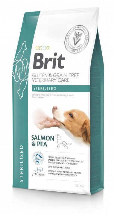 Brit Sterilised Salmon & Pea Hund 12 kg