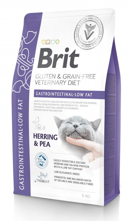 Brit Gastrointestinal-Low Fat Herring & Pea Cat 5 kg