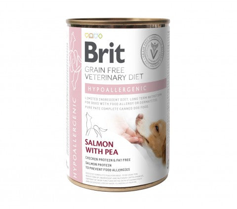 Brit Veterinary Diet Hypoallergenic Salmon with Pea for dogs 6 x 400 g