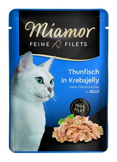 Miamor Feine Filets in Crab Jelly Tuna 24 x 100 g for cats
