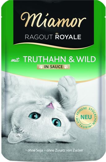 Miamor Ragout Royale in Sauce Turkey & Game 100 g for cats