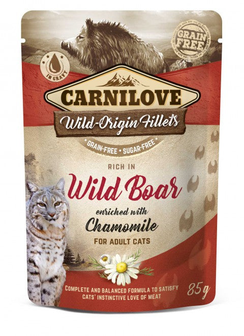 Carnilove Vildsvin våtfoder med Kamomill för Vuxna Katter 85 g