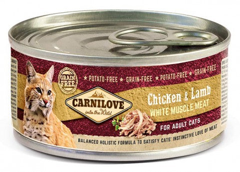 Carnilove Kyckling & Lamm våtfoder för Vuxna Katter 100 g