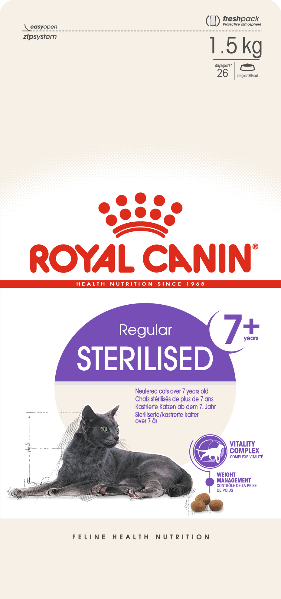 Royal Canin Sterilised 7+ Ageing torrfoder för katt 1,5 kg