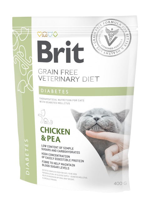 Brit Diabetes Kyckling & Ärt 400 g för katter