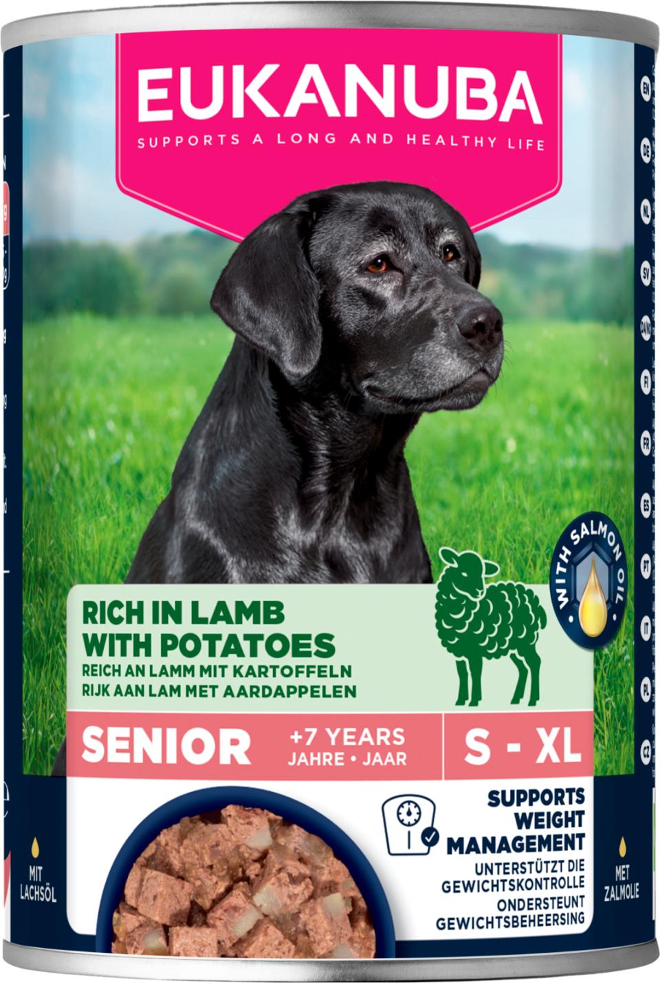 Eukanuba wet food senior lamb with potatoes för hund 400 g