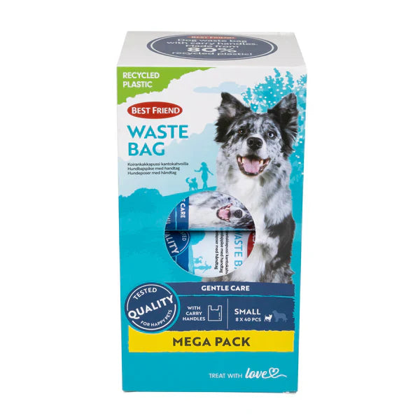 Best Friend Dog Poop Bags S – Eco-Friendly Mega Pack (8 x 40 Bags, 320 Total)