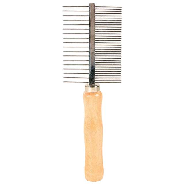 Trixie 2-sided comb with wooden handle