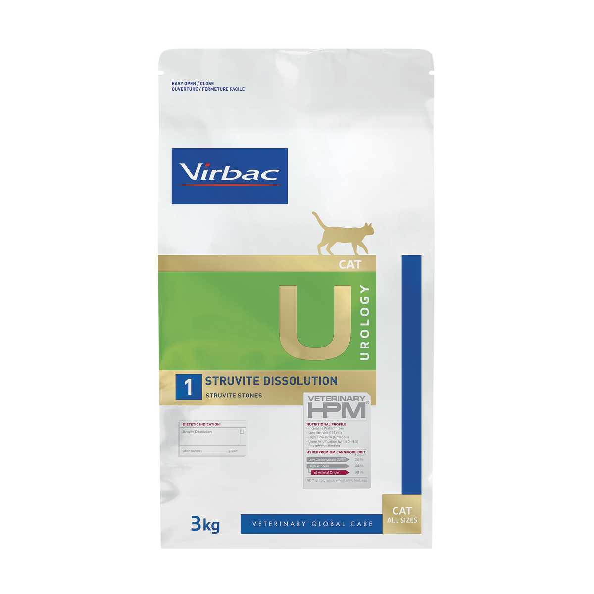 Virbac Veterinary HPM Urology Struvite Dissolution U1 för katt