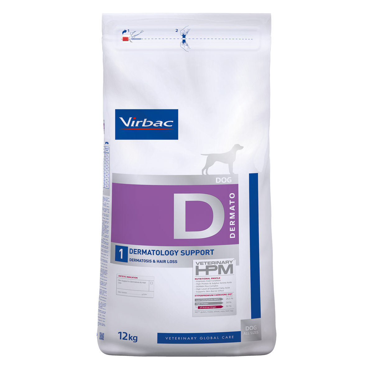 Virbac Veterinary HPM Dermatology Support för hund