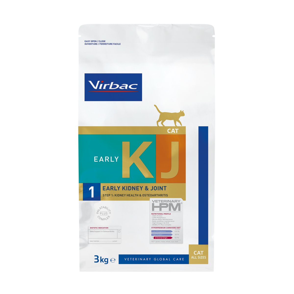 Virbac Veterinary HPM Early Kidney & Joint KJ1 för katt