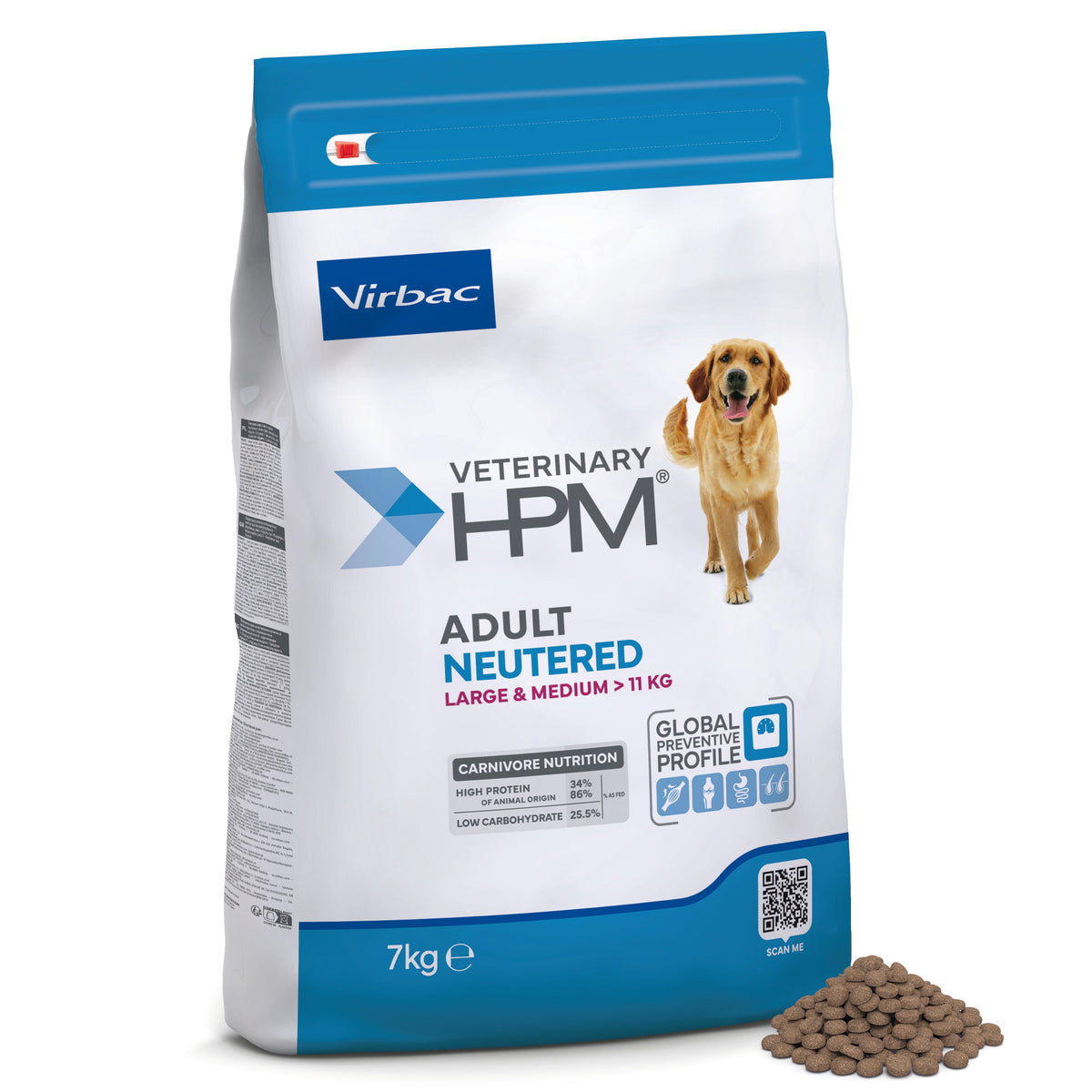 Virbac Veterinary HPM Adult Neutered Large & Medium för hund