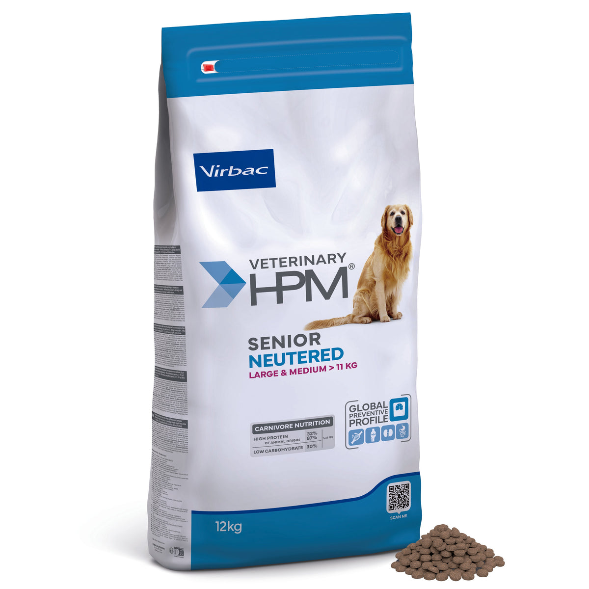 Virbac Veterinary HPM Senior Neutered Large & Medium för hund 12 kg