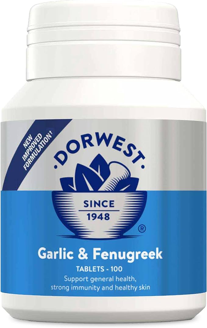 Dorwest Garlic & Fenugreek 100 tabletter för hundar