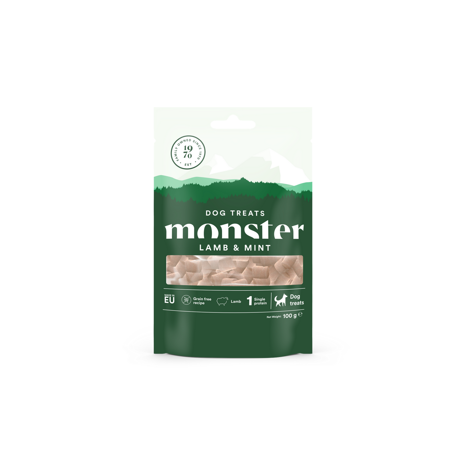 Monster Dog Treats Lamb & Mint 100 g för hundar