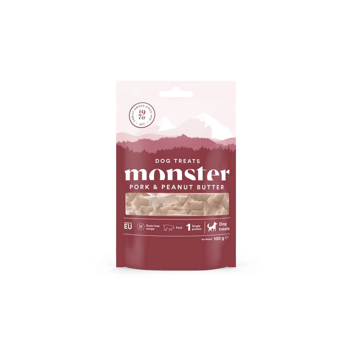 Monster Dog Treats Pork & Peanut Butter 100 g