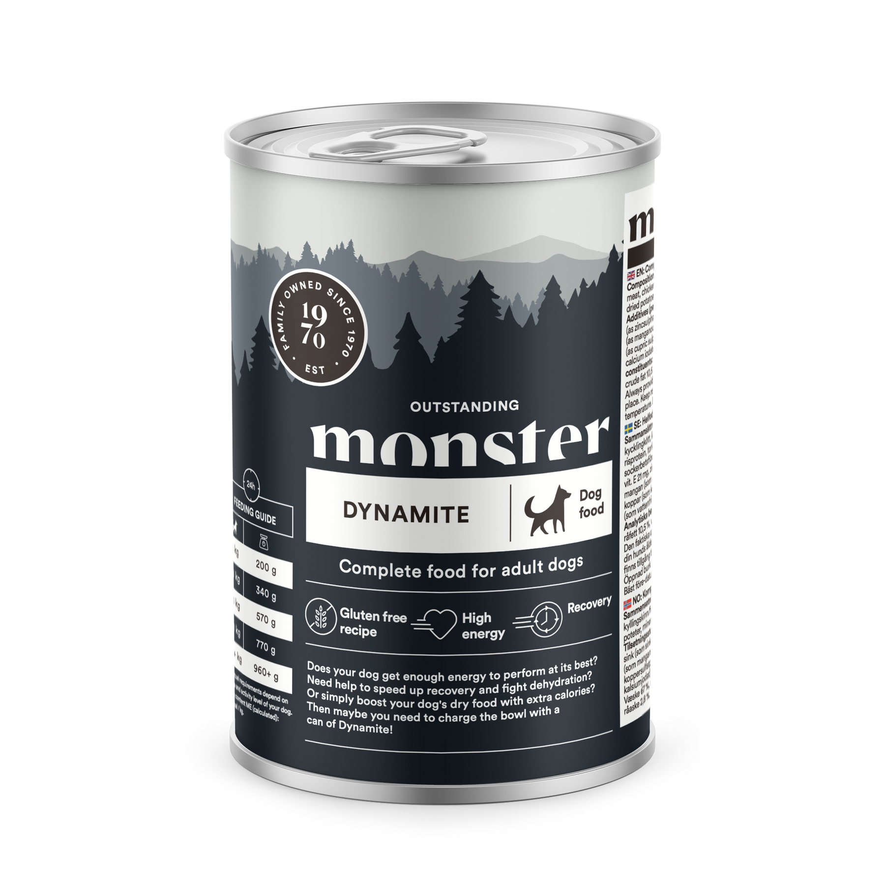 Monster Dog Adult Dynamite Chicken 6 x 400 g för hundar