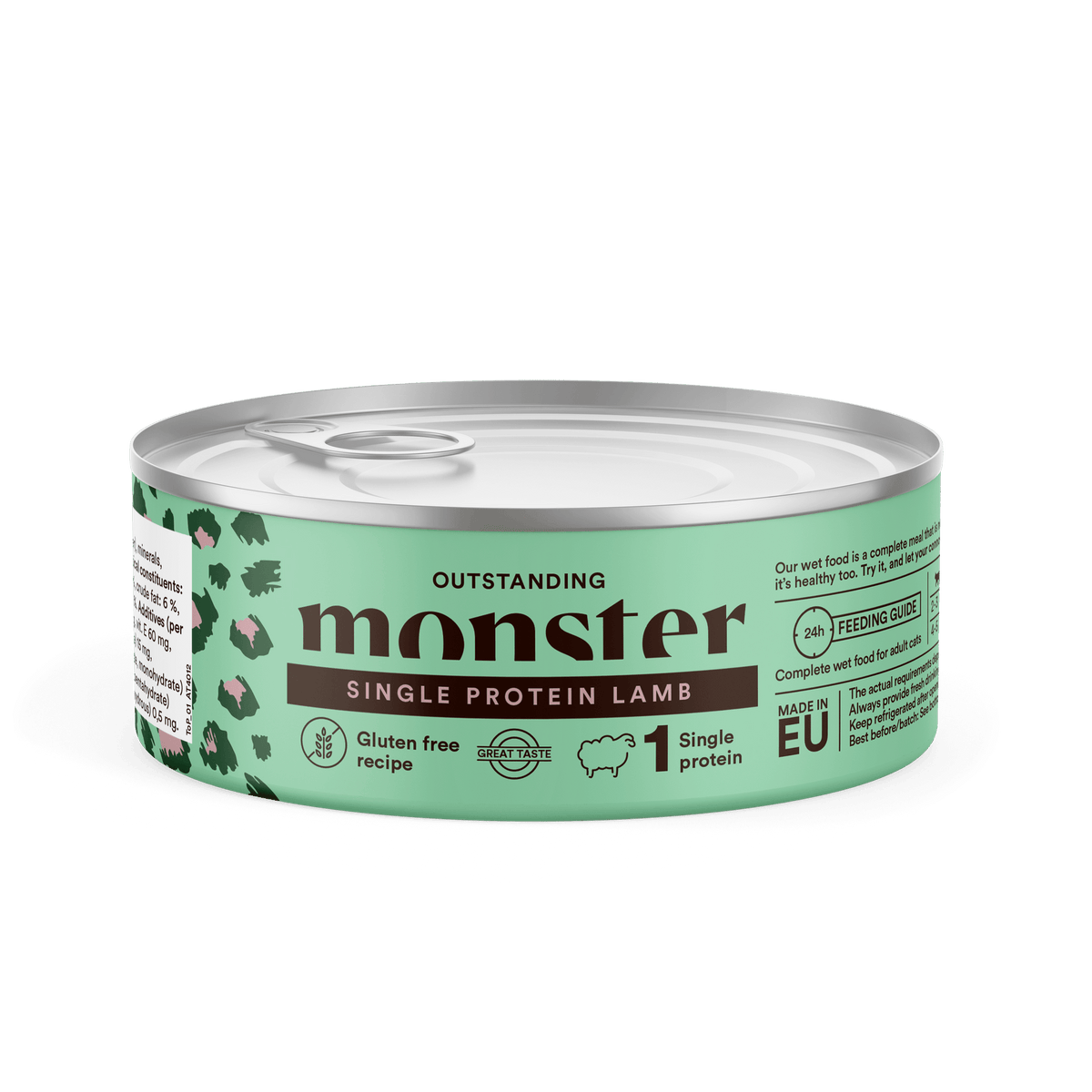 Monster Cat Adult Single Protein Lamb 12 x 100 g