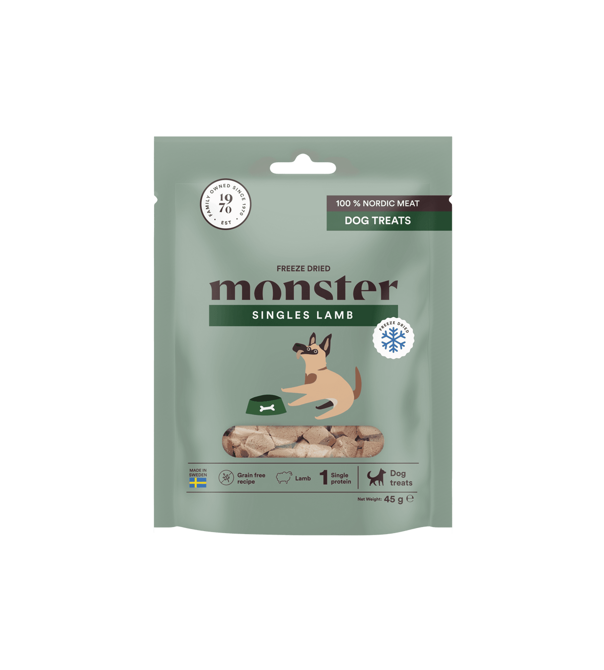 Monster Dog Freeze Dried Treats Lamb 45 g