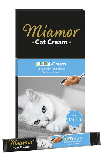 Miamor Cat Cream Junior med Taurin 6 x 15 g för kattungar