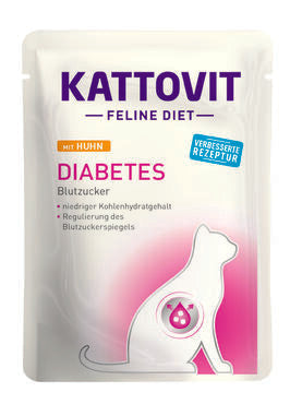 Kattovit Diabetes Chicken kanaliha märgtoit diabeediga kassidele 85 g PROOVIPAKK