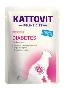 Kattovit Diabetes med Lax för Katter 24 x 85 g