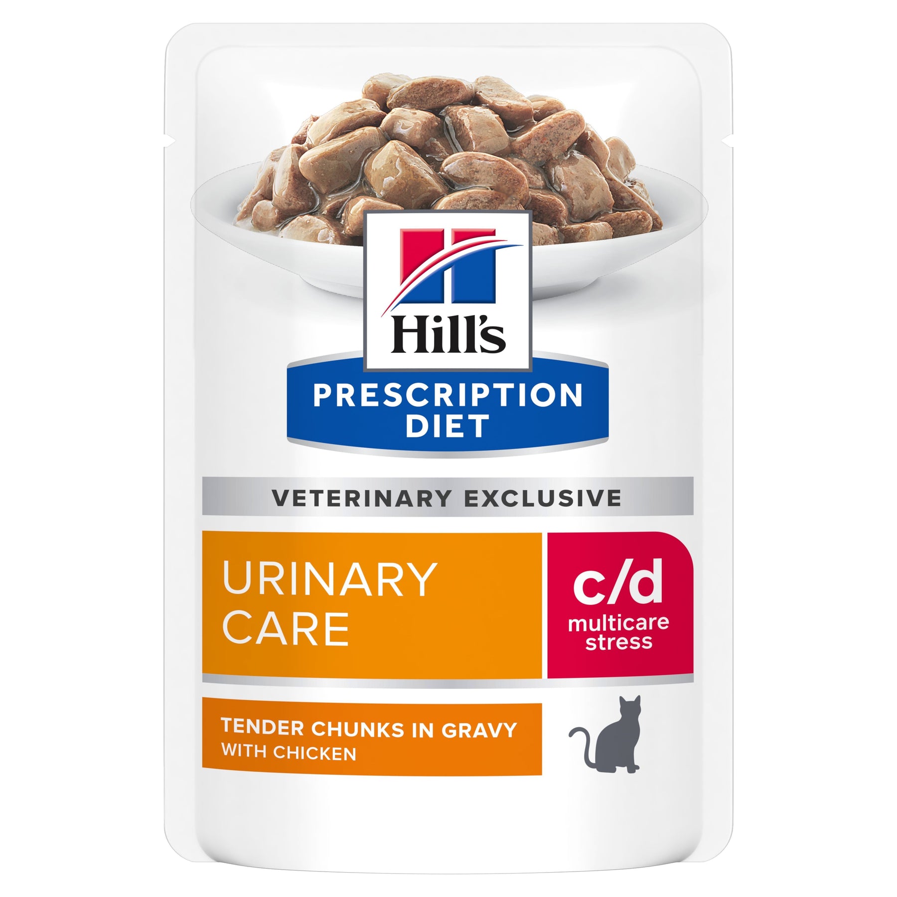 Hill's Prescription Diet c/d Multicare Stress kanaga märgtoit kassidele 12 × 85 g MULTIPAKK