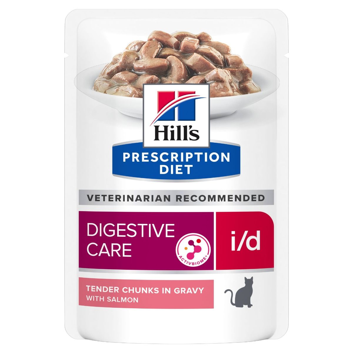 Hill’s Prescription Diet i/d Digestive Care lõhega märgtoit kassidele 12 × 85 g MULTIPAKK