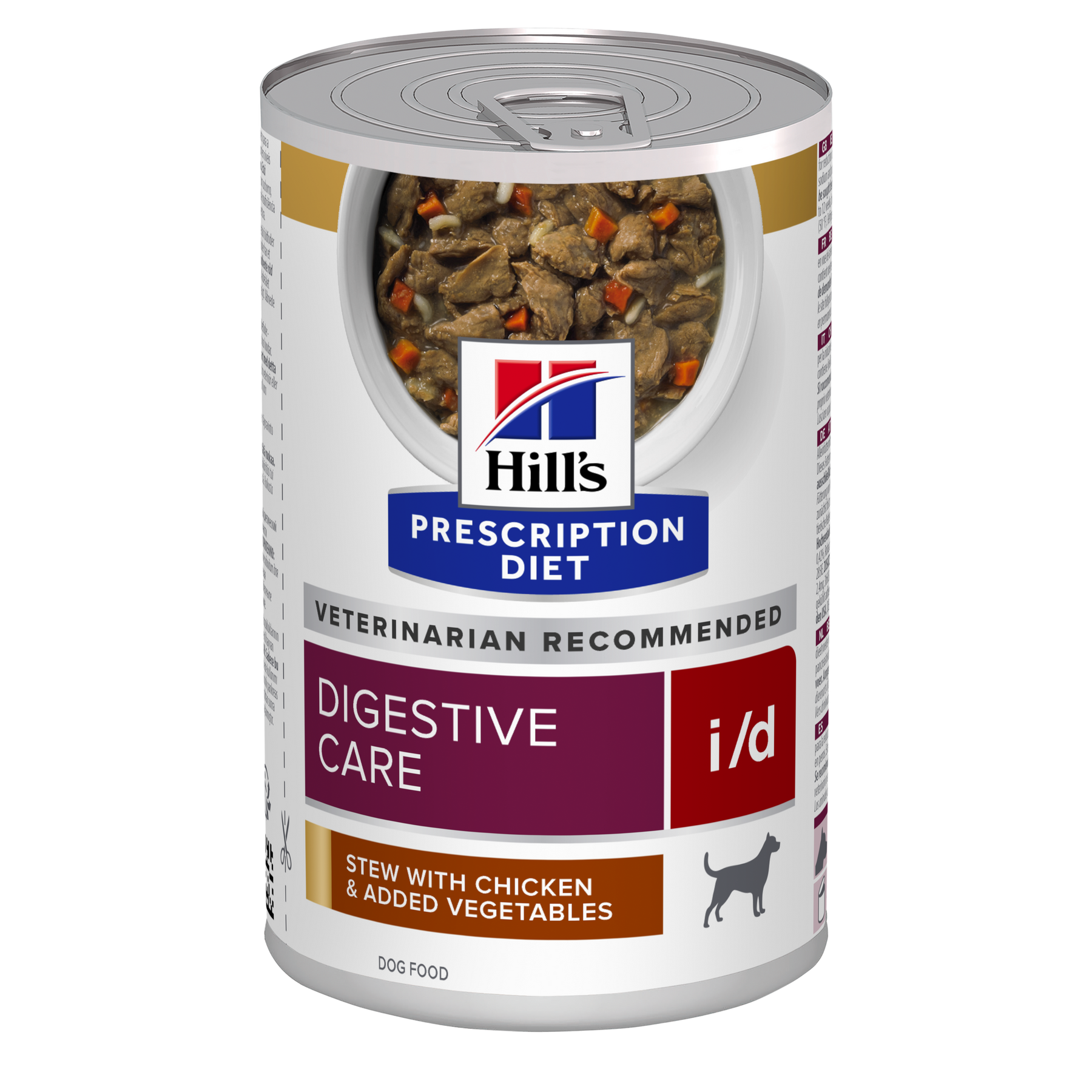 Hill’s Prescription Diet i/d Digestive Care Stew kana ja köögiviljadega märgtoit koertele 12 x 354 g MULTIPAKK