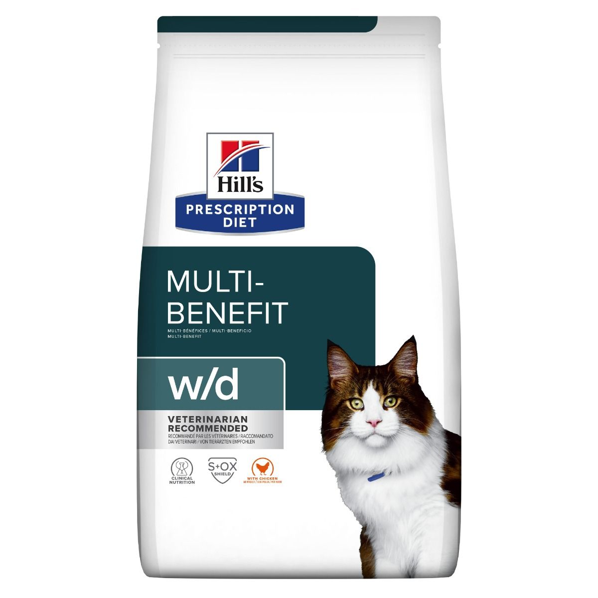 Hill's Prescription Diet w/d Multi-Benefit med Kyckling för katter 1,5 kg