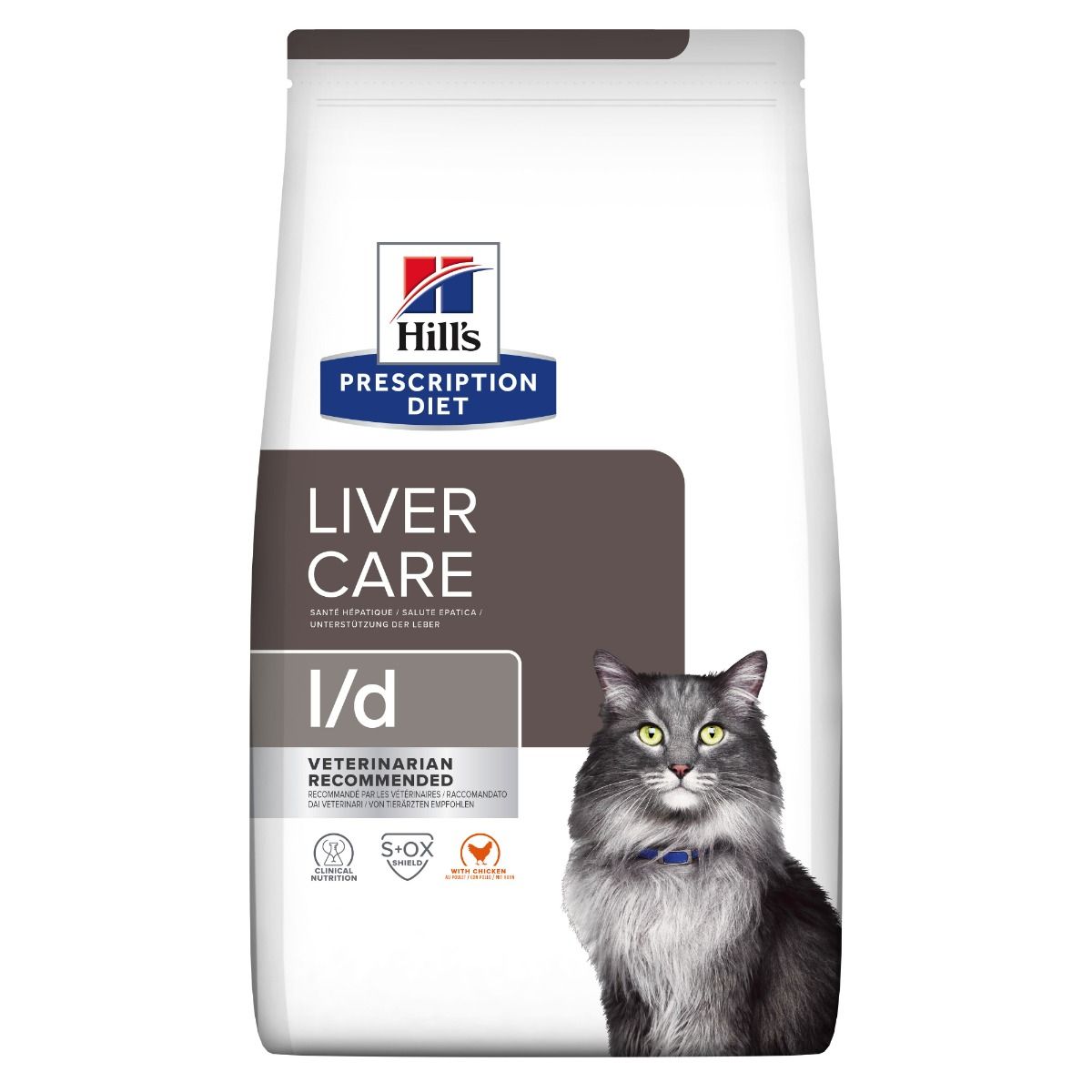 Hill’s Prescription Diet l/d Liver Care kanaga kuivtoit kassidele 1,5 kg