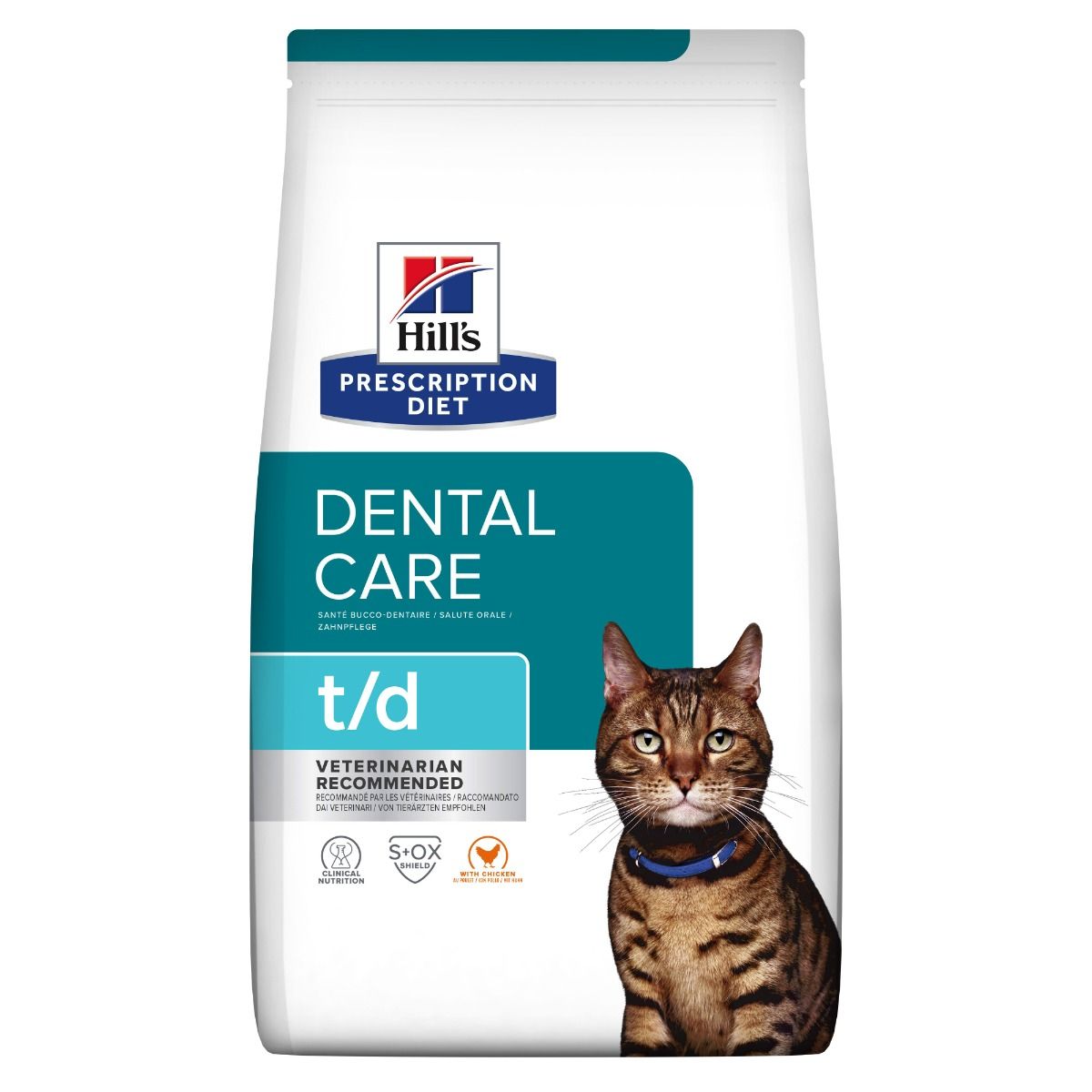 Hill’s Prescription Diet t/d kuivtoit kassidele kanaga 1,5 kg