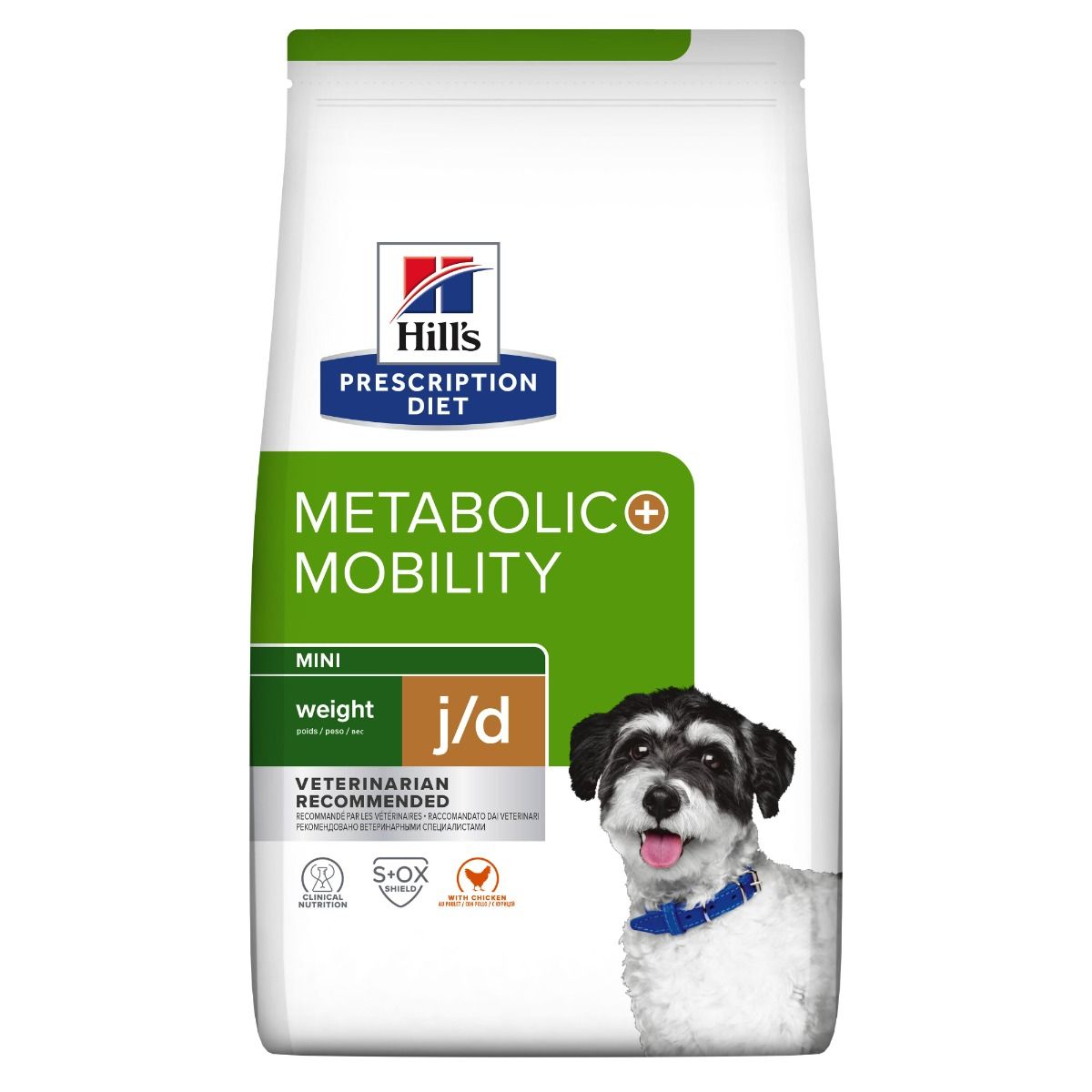 Hill's Prescription Diet Metabolic + Mobility j/d Mini torrfoder till hundar med kyckling 3 kg