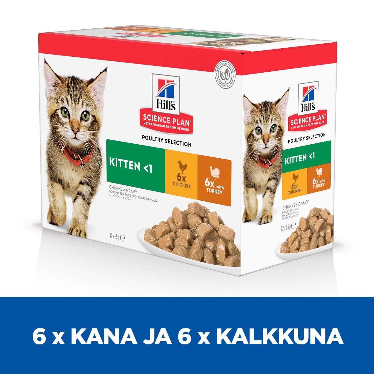 Hill's Science Plan Multipack Chicken and Turkey for Kittens 12 x 85 g