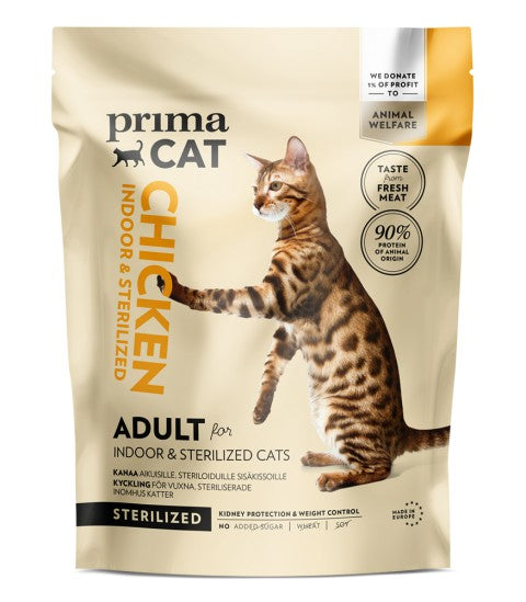 PrimaCat Kyckling-kattmat för kastrerade vuxna katter