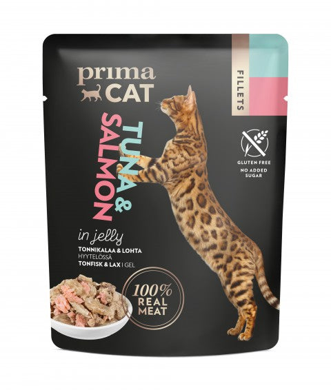 PrimaCat Fillets Tuna & salmon in jelly 50 g