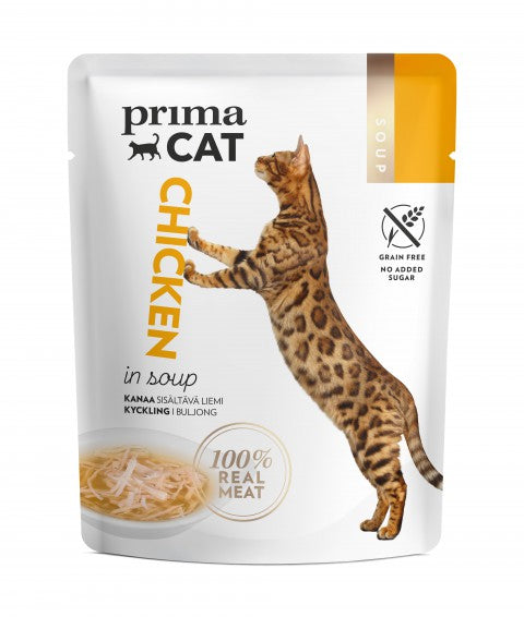 PrimaCat Soup Kyckling i buljongsoppa för katter 24 x 40 g