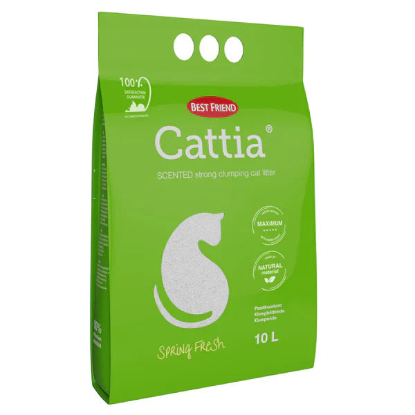 Best Friend Cattia Spring Fresh klumpbildande kattsand med doft 10 L