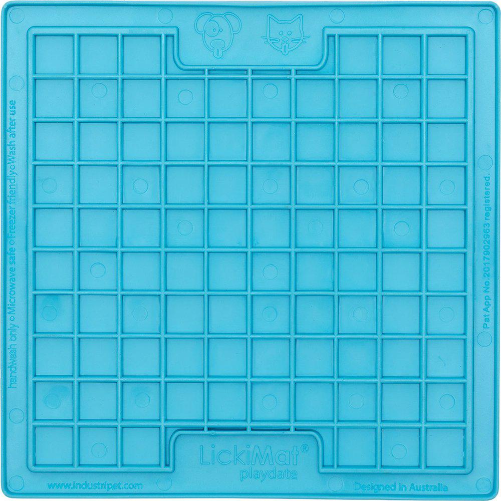 LickiMat Playdate turkos 20 x 20 cm för hundar