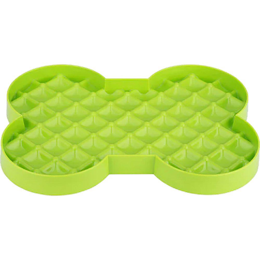 LickiMat Slow Feeder Plate grön 35 x 26 x 3 cm