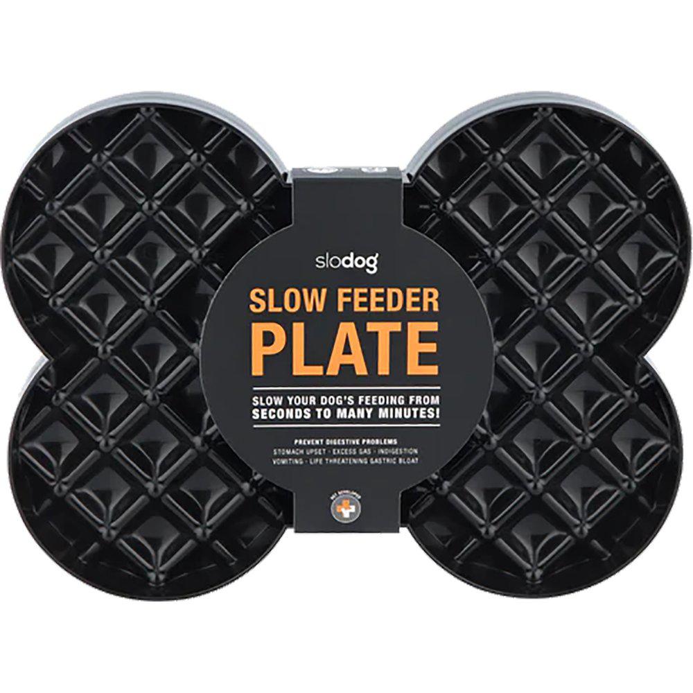 LickiMat Slow Feeder Plate svart 35 x 26 x 3 cm