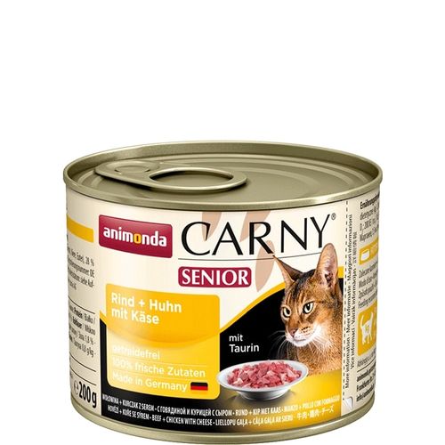 Animonda Carny Senior märgtoit kassidele veiseliha, kana ja juustuga, 200 g