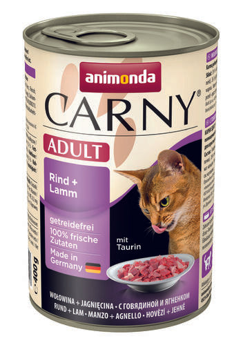 Animonda Carny Adult Nötkött + Lamm 400 g våtfoder för katter
