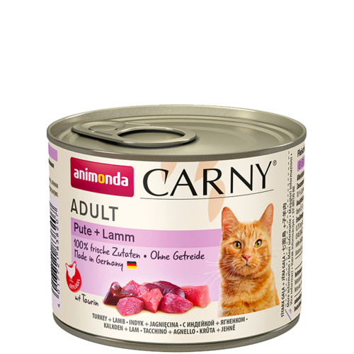 Animonda Carny Adult Kalkon + Lamm 6 x 200 g våtfoder för katter