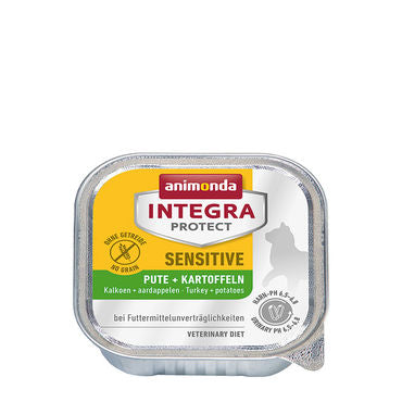 Animonda Integra Protect Sensitive dieetmärgtoit kassidele kalkuni ja kartuliga, 100 g