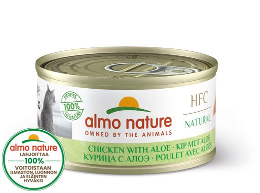 Almo Nature HFC Natural Kyckling & Aloe 24 x 70 g våtfoder för katter