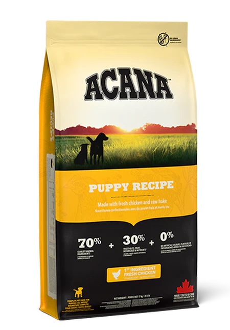 Acana Puppy Recipe Dog 11,4 kg för hundar