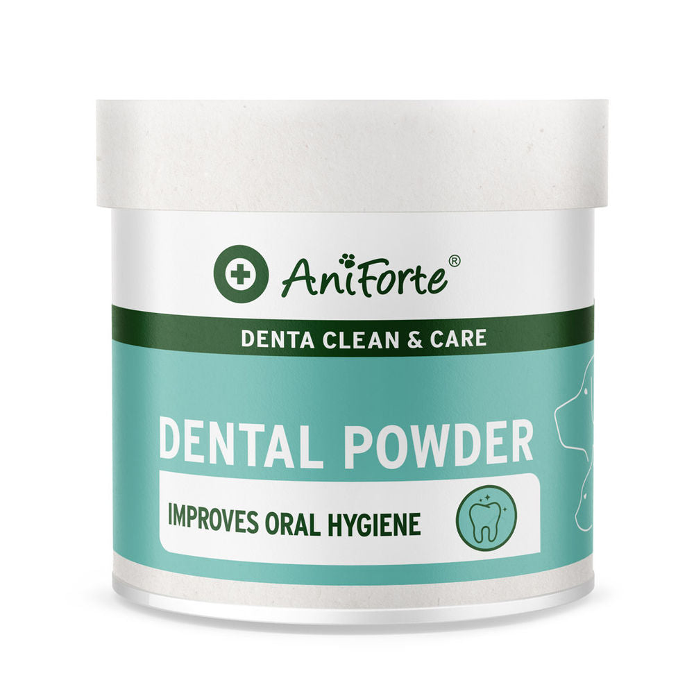 AniForte Denta Clean & Care Powder tillskott för hund och katt 80 g