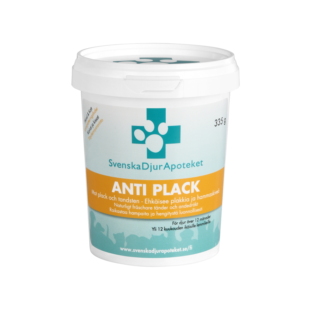Svenska DjurApoteket Anti Plack suuhügieeni pulber koertele ja kassidele 335 g