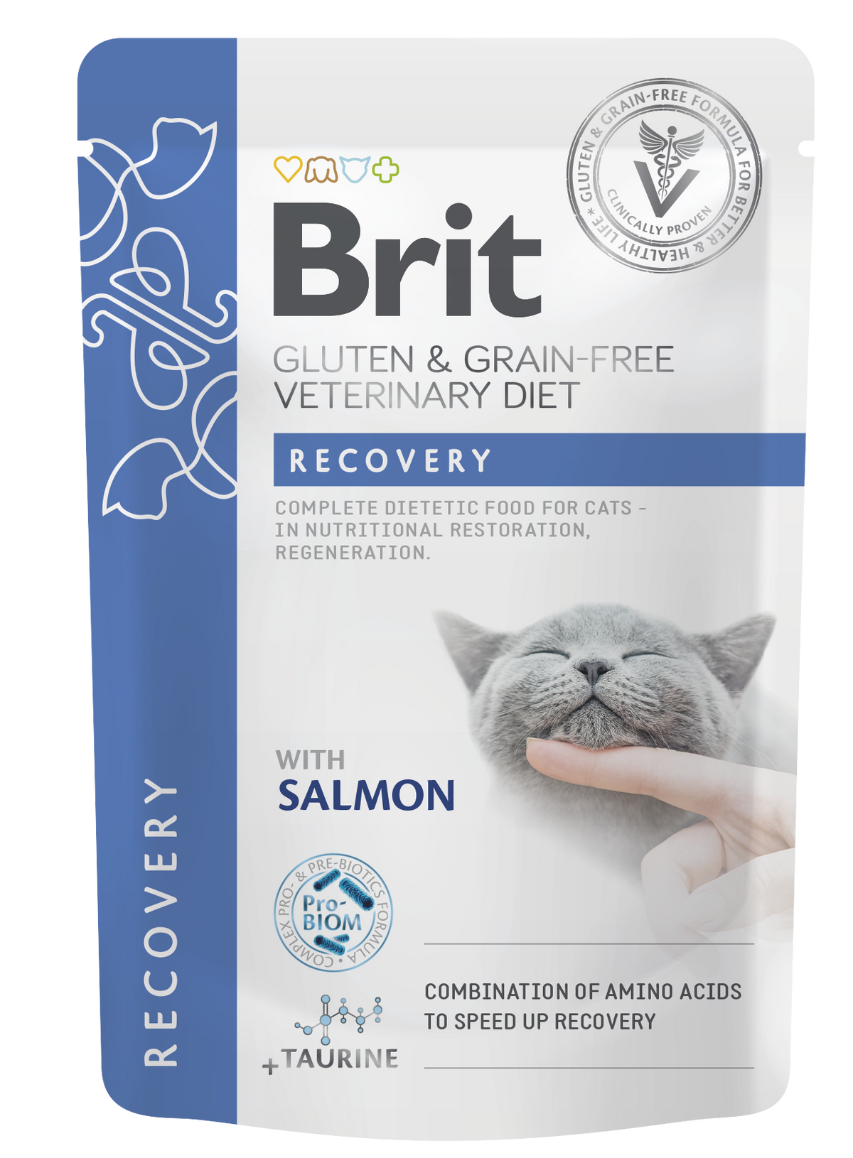 Brit Pouch Recovery med lax 85 g för katter